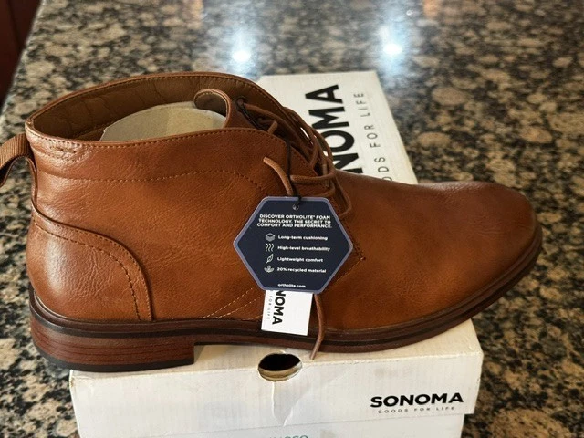 Men\'s Sonoma Bayport  Lace Boots, sz 13, Brown/ Cognac, NIB sonoma boots products for sale | eBay main image 4
