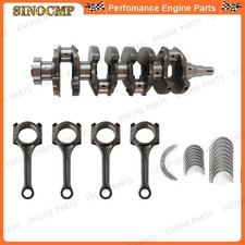 Engine Crankshaft Conrods W Bearing Kit For 2.0l Hyundai Elantra Tiburon Tucson