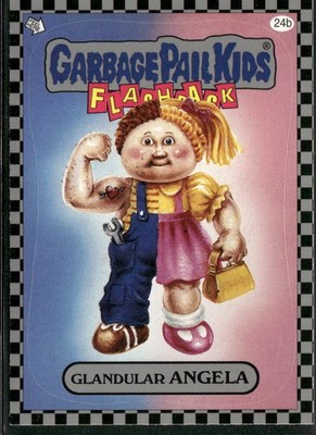 2010 Topps Garbage Pail Kids Flashback Series 1 #24b Glandular Angela Silver 1X