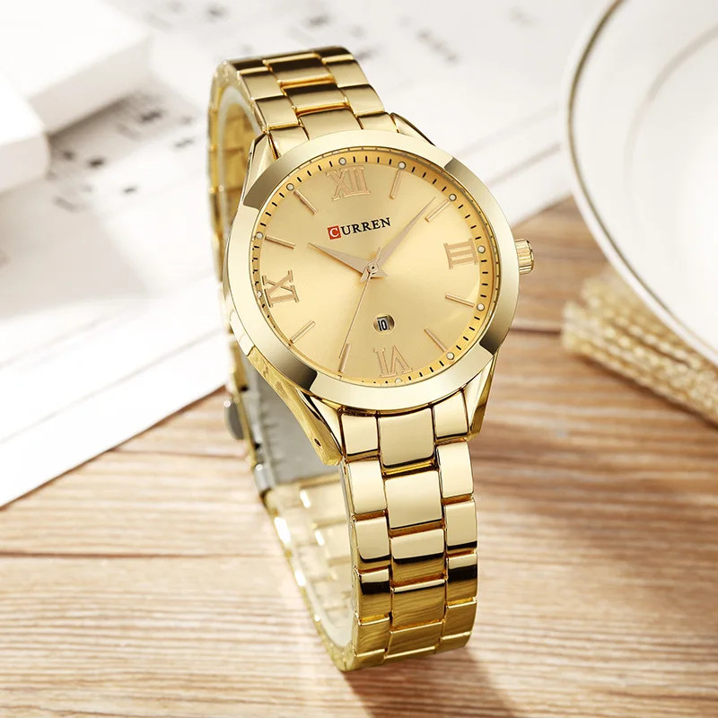 Women’s Stainless Steel Watch, Simple Business Fashion Wristwatch, Ladies