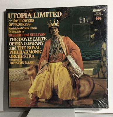 Gilbert and Sullivan ''Utopia Limited'' Vinyl LP Set Comedy Opera RARE VTG SEALED