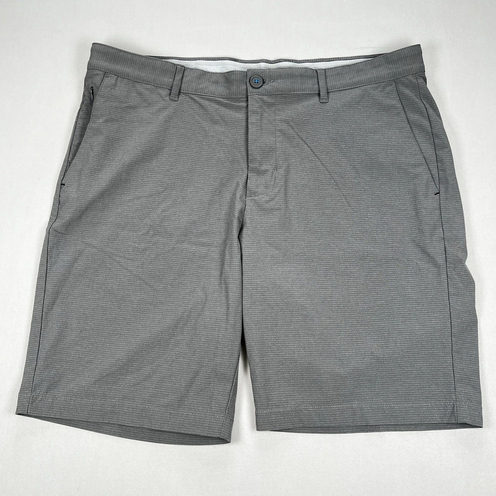 Tommy Bahama Ripstop Shorts Men's 37 (Tag 36) Gray Perforance Golf Stretch