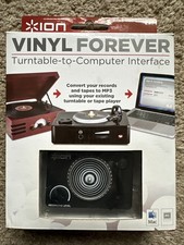 Ion Audio Vinyl Forever Turntable-to-Computer LP  Cassette to MP3 Interface 