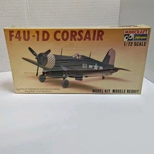 1981 Minicraft Hasegawa 1/72 Vought F4U-1 Corsair Model Airplane Kit #1179 New!