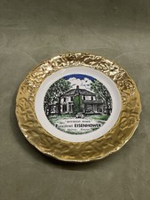 Vintage President Eisenhower Boyhood Home Abilene KS Harold T Vancil Plate 9