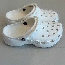 Crocs Platform Comfort Clogs White 230 W6 Official