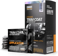 Ceramic Trim Coat Kit   Quick Plastic Trim Restore   Lasts 200 Washes, Cerakote