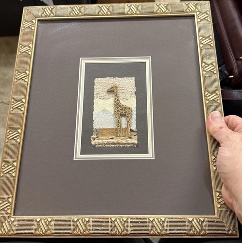 A4-Framed Handmade African 3D Greeting Card