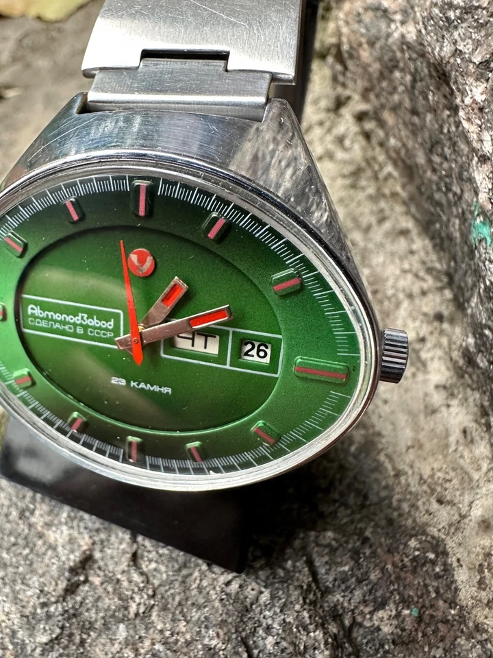 Reloj Vintage Chaika 2627H Estadio Autoenrollable Foto 3 de 4