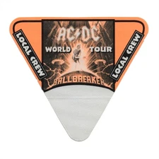 AC/DC 1996 Ballbreaker Concert Tour Local Crew Backstage Pass