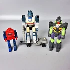 Vintage Transformer 1984 Impulse GoBot Watch with 1990 Banzai Tron and Jazz