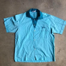 Vintage Nat Nast Chain Stitched Ford Dealership Bowling Rockabilly USA Shirt 