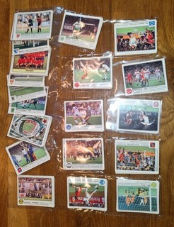 Panini football 80 1980 vintage bundle Bundesliga many stickers unpasted rare