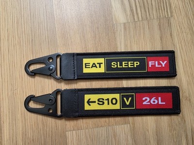 Limited LEJ EDDP Edition EAT SLEEP FLY  Schlüsselanhänger S10 V 26L Aviation NEU