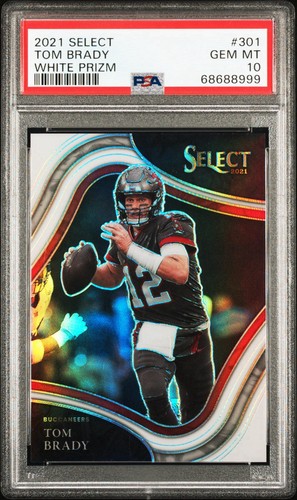 2021 Panini Select - Field Level Tom Brady #301 White Prizm /35 PSA 10 POP 3!!