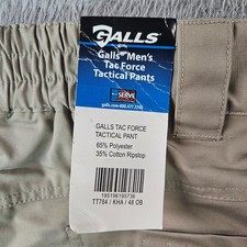NEW GALLS Tac Force Tactical Cargo Pant Men Size 48 OB Unhemmed Light Khaki