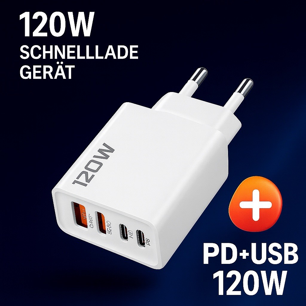 Fast Charger Mobile Phone Power Supply Charging Adapter Power Supply Safe Charging USB-C/ USB-A