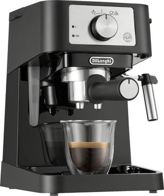 DeLonghi Stilosa EC260BK 15-Bar Espresso Machine Cappuccino Maker w/ Portafilter