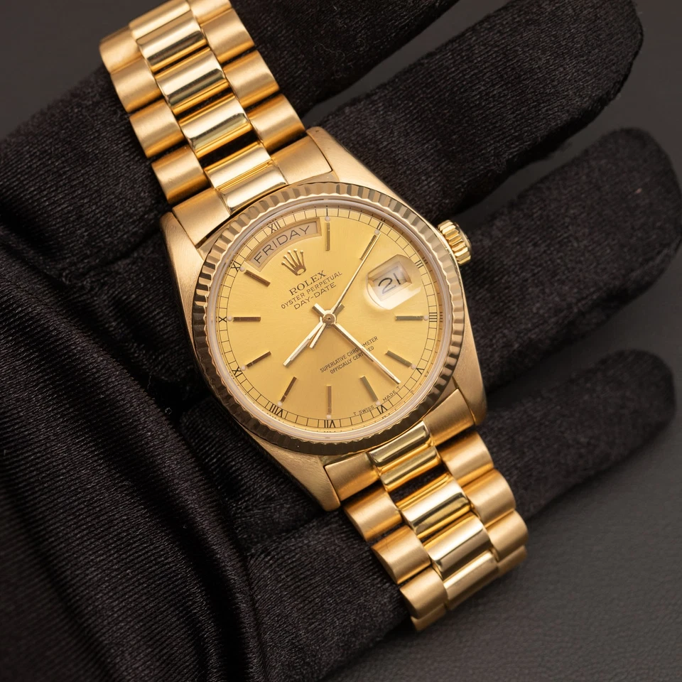 Presidential Rolex Day-Date 18238 36mm Watch Champagne Dial 18K Yellow Gold - Image 2 of 4