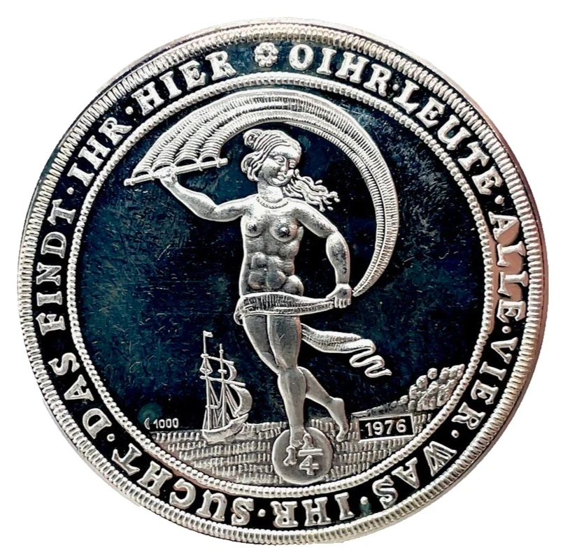 "1624" Restrike 1976 Braunschweig-Wolfenbüttel "Lucky Thaler"(Glückstaler) Proof - Image 3 of 4