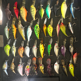 40 lure lot Rapala bomber storm bagley flicker shad Norman some vintage