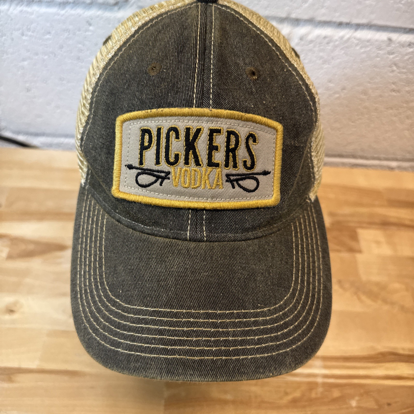 Pickers Vodka Mesh And Cotton Truckers Hat Adjustable Nashville Tennessee