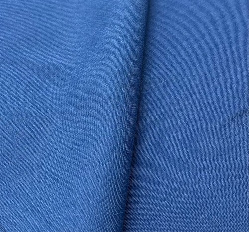 Blue Linen Fabric Suiting And Jacketing Fabric 100% Linen SOLD PER METER - 220g - Picture 3 of 5
