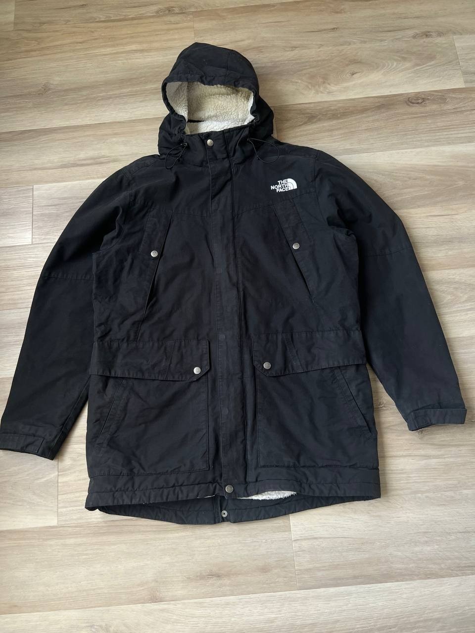 The North Face Men’s Black Hooded Parka Jacket Size M
