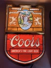 VINTAGE Coors America’s Fine Light Beer Plastic Hanging Bar Tavern Light Sign