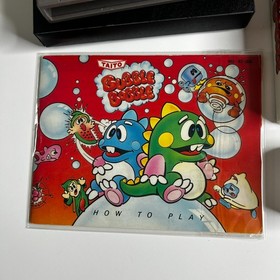 Bubble Bobble (Nintendo NES, 1988 NTSC-U/C) Taito Platformer Manual Included