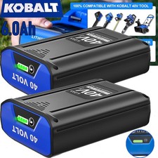 1 2PACK For Kobalt 40v MAX 6.0 Ah Extended Run Li-Ion Battery KB440-03 KB540-06