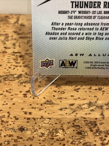 AEW 2024 Allure Trading Cards- Thunder Rosa, Card #84, Excellent, ProWrestling - Picture 7 of 10