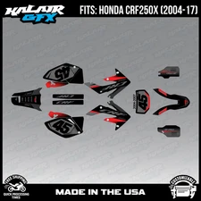 Graphics Kit for HONDA CRF250X (2004-2017) CRF 250X Division Series - Red Shift