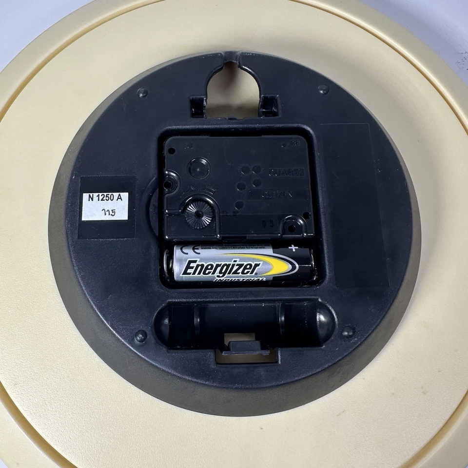 Reloj de Pared Citizen Cuarzo Vintage Redondo Tono Plata 10" x 10" Funciona Foto 3 de 4