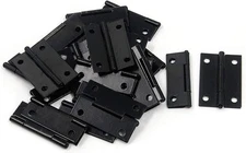 XMHF Folding Butt Hinge, Cabinet Gate Closet Door Hinge 1-1/2'' Long Black 