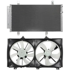 Electric AC Condenser Cooling Fan Kit For 2007-2009 Toyota Camry 2.4L 2362CC