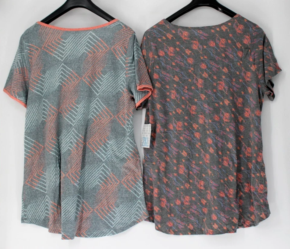 2x Camiseta Lularoe Clásica 2XL Manga Corta Nueva Con Etiquetas Foto 2 de 4