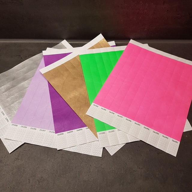 Einlassbänder Tyvek 22 Farben 100/500/1000 Kontrollbänder Sicherheitsarmband Einlassbänder Tyvek 22 Farben 100/500/1000 Kontrollbänder Sicherheitsarmband