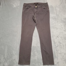 VTG Southpole Jeans Womens size 13 Gray Embroidered Pockets Casual Denim Pants