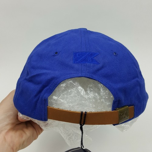 VTG Cutter and Buck Men's Adjustable Snapback Hat Cap Golf Royal Blue Leather - Picture 8 of 12