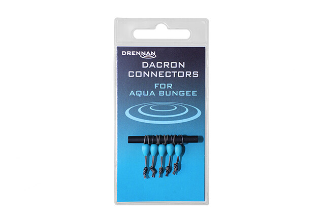 Drennan Dacron Connector Aqua 4-6 Four in a Pack Highly Visible Elastic-to-Rig