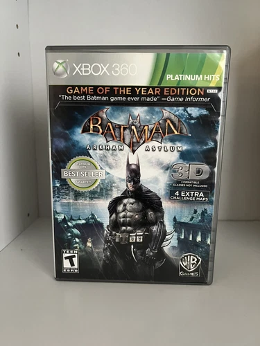 Batman: Arkham Asylum - Game of the Year Edition (Microsoft Xbox 360, 2010)