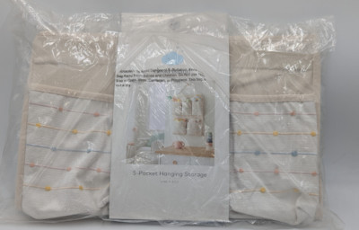 Wall Hanging Storage with Slub Stitching - Cream - Cloud Island 