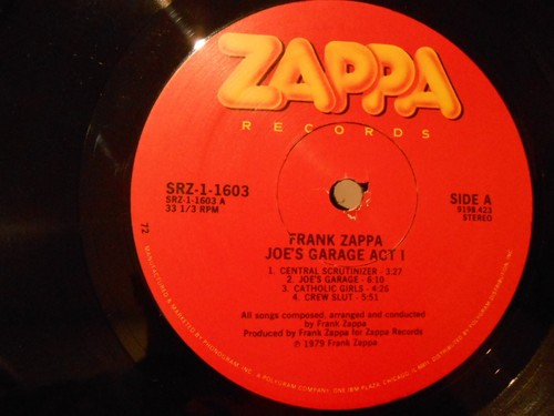 FRANK ZAPPA - JOE`S GARAGE ACT I - USA - 1st - MINT PLAY - COMPLETE - Picture 2 of 9