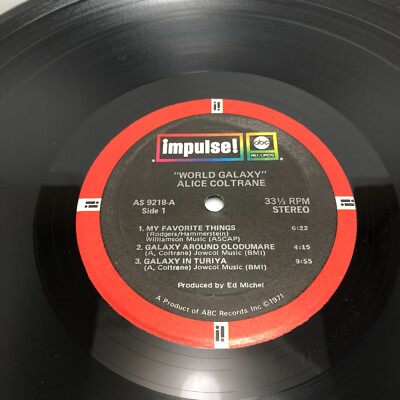 Alice Coltrane w/ Strings World Galaxy OG US ABC Impulse AS9218 NM