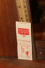 Vintage Matchbook Colony Kitchen Hobo Junction Rob Roy Ramon's 