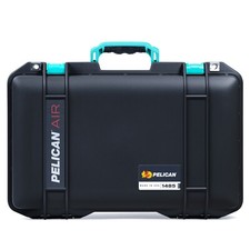 Black and Teal Pelican 1485 Air case. Comes with Foam.