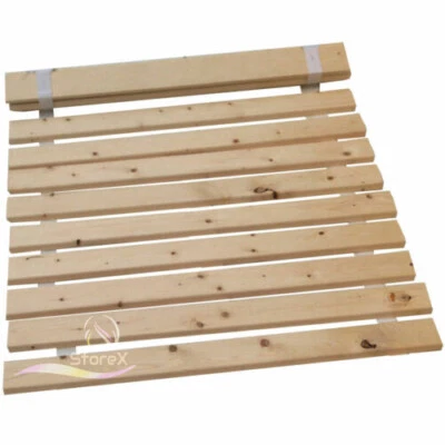 STOREX New Heavy Duty Wooden Mattress Support Bunkie Board Bed Slat 4Feet 6 Inch Double