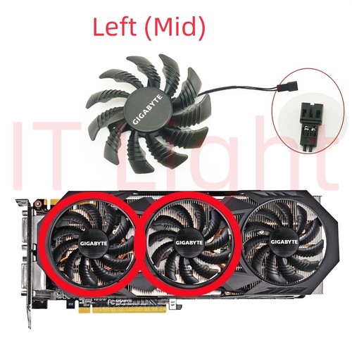 Pour ventilateur de refroidissement GPU GIGABYTE GTX 970 ventilateurs de cartes vidéo fans - Photo 10/12