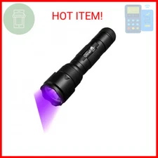 ULTRAFIRE Black Light UV Flashlight, Super Power UV 395-405 nm LED WF-502B Black